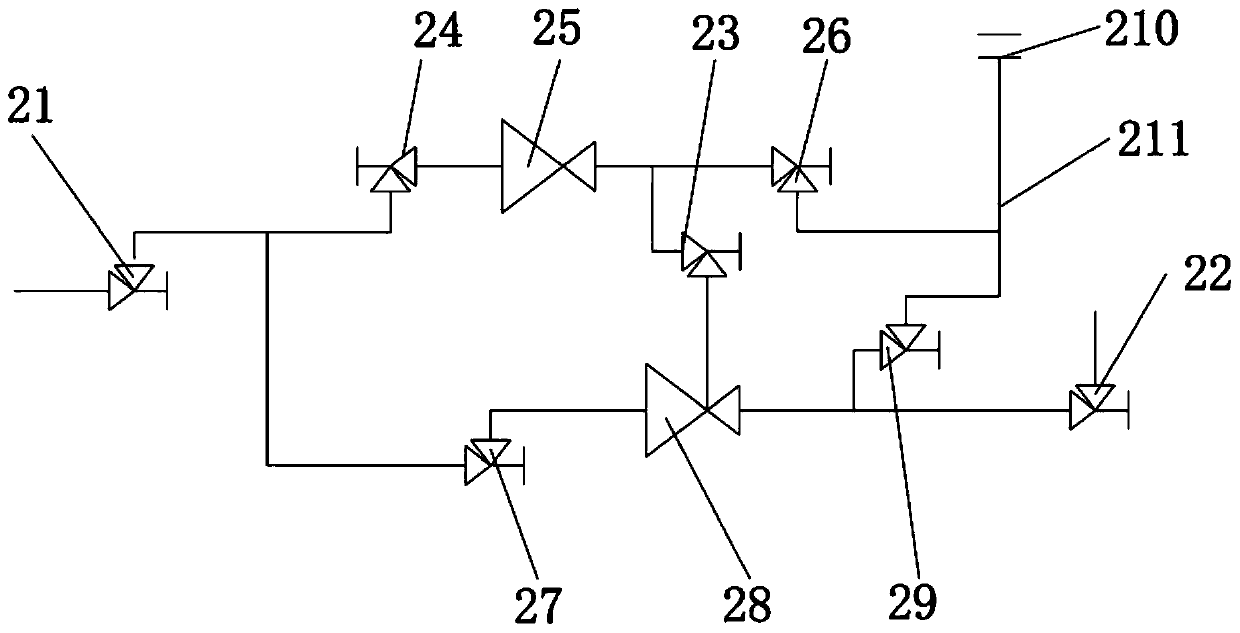 Blowing system and blowing method of air heating device