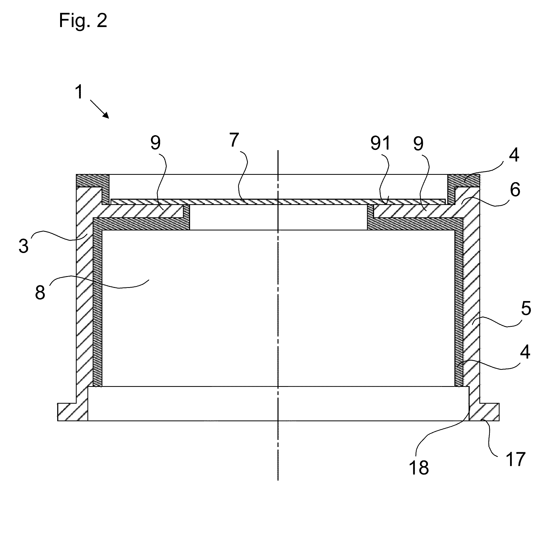 Device for a radiation detector and radiation detector with the device