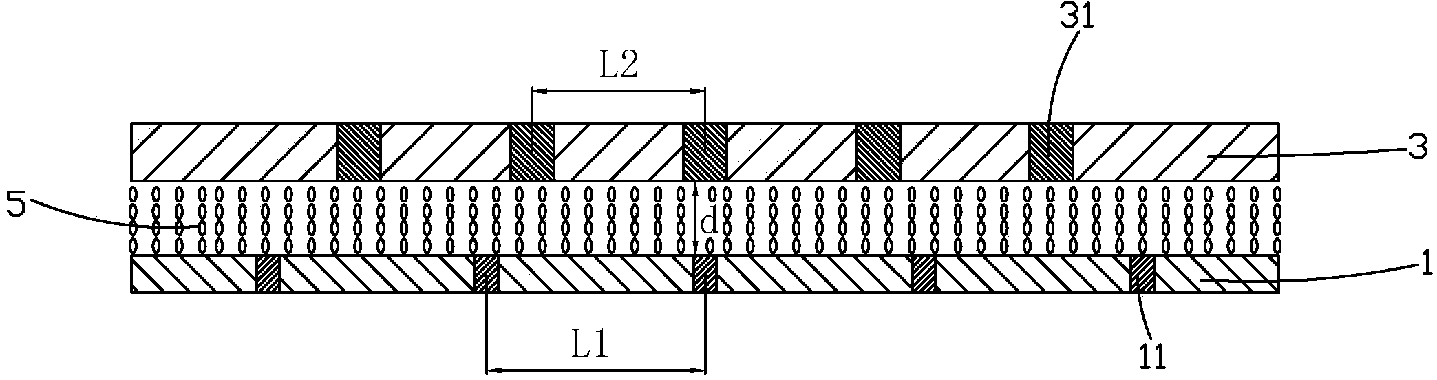 Cambered liquid crystal panel