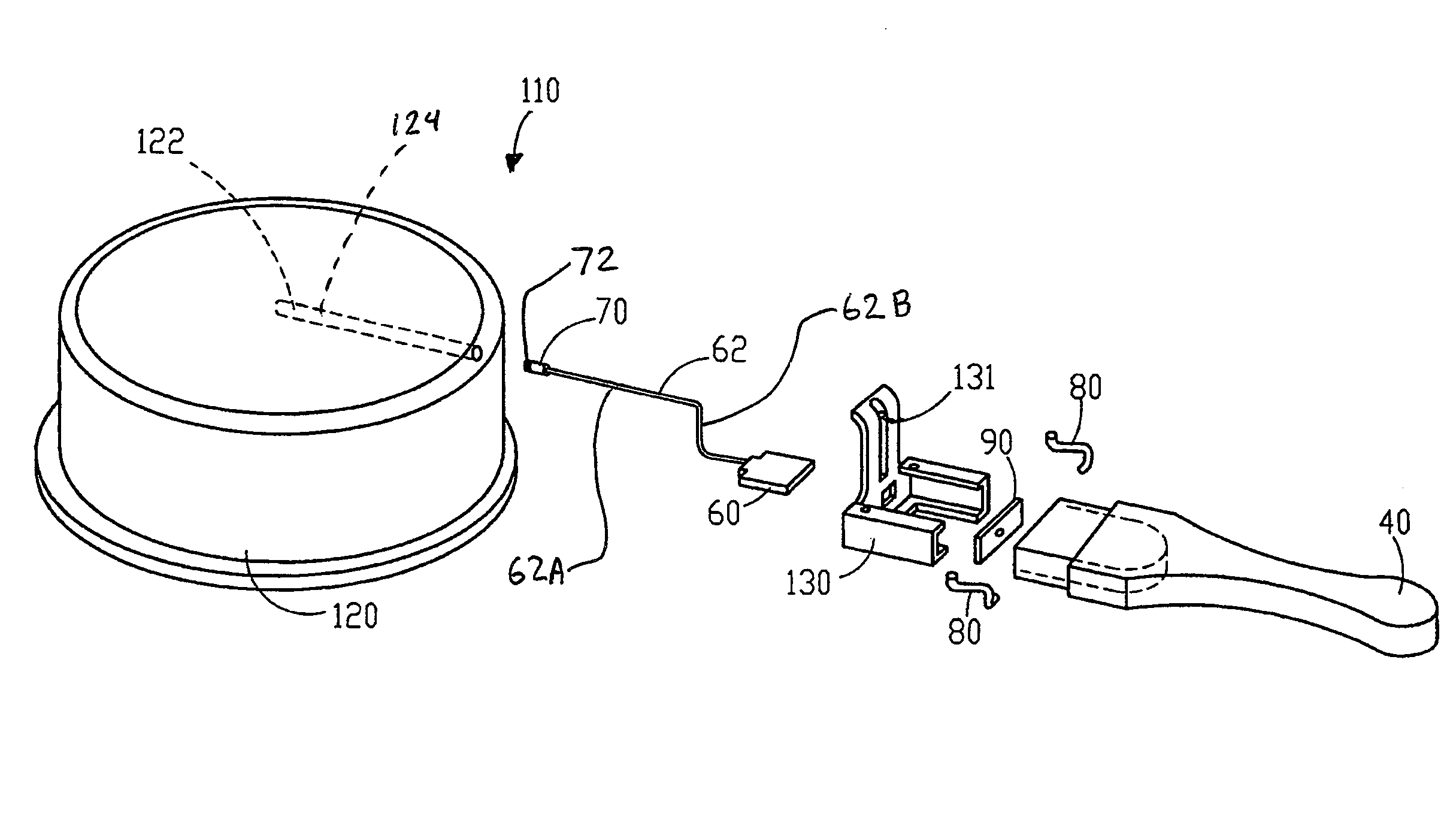 Tag assembly for radio frequency identification controlled heatable objects