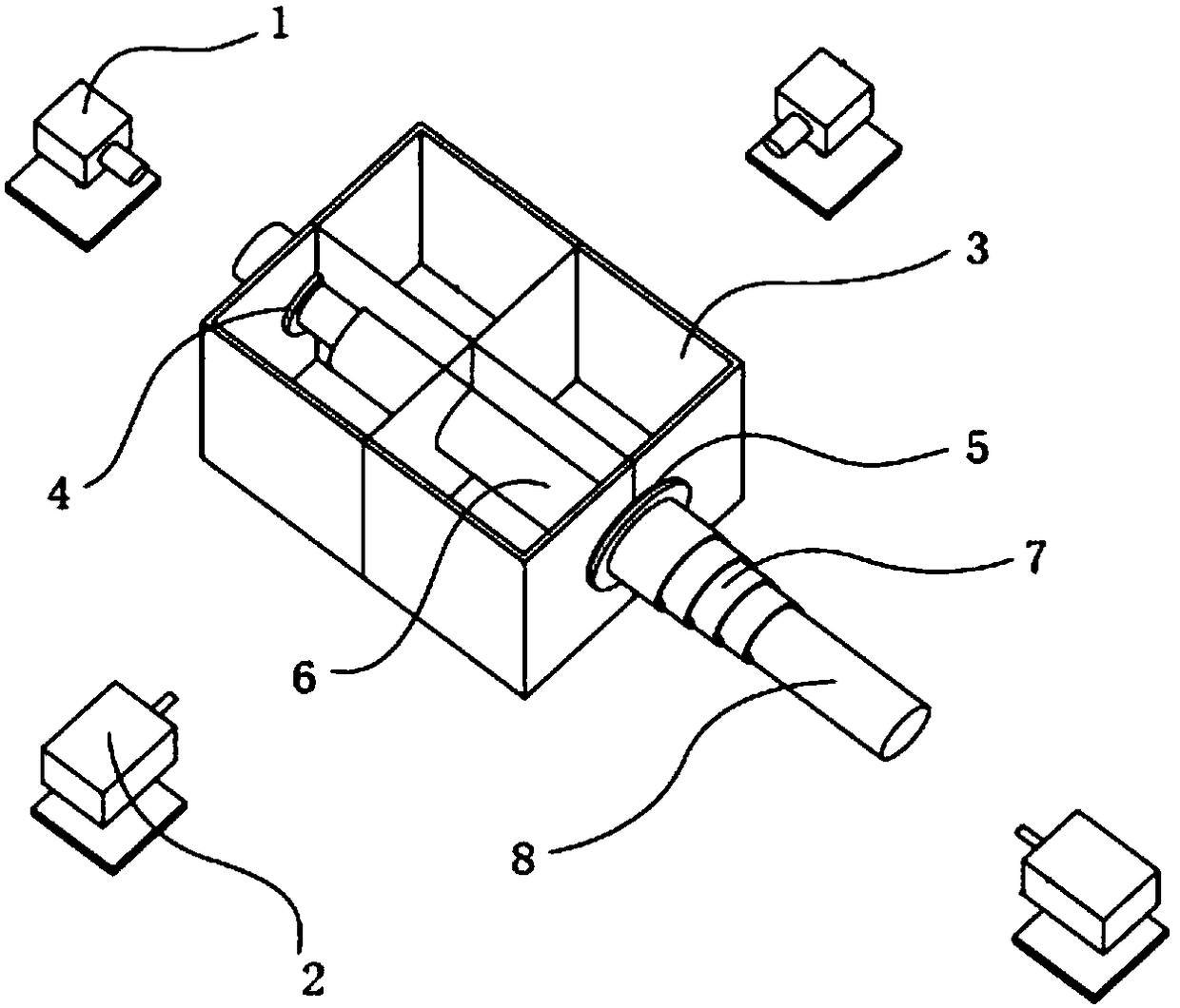 Novel transparent soil model test device for simulating tunnel excavation and test method thereof