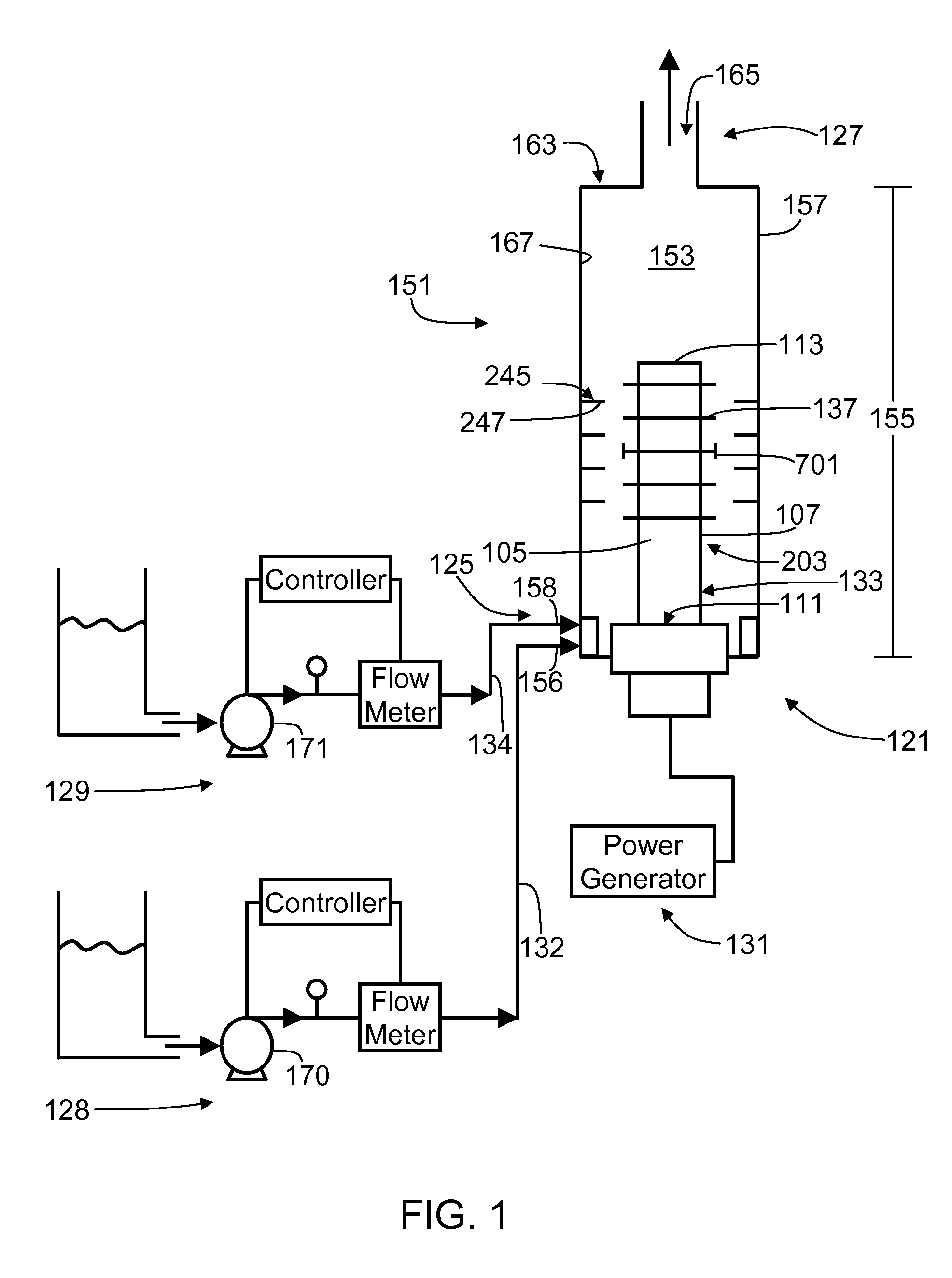 Ultrasonic treatment chamber for preparing emulsions