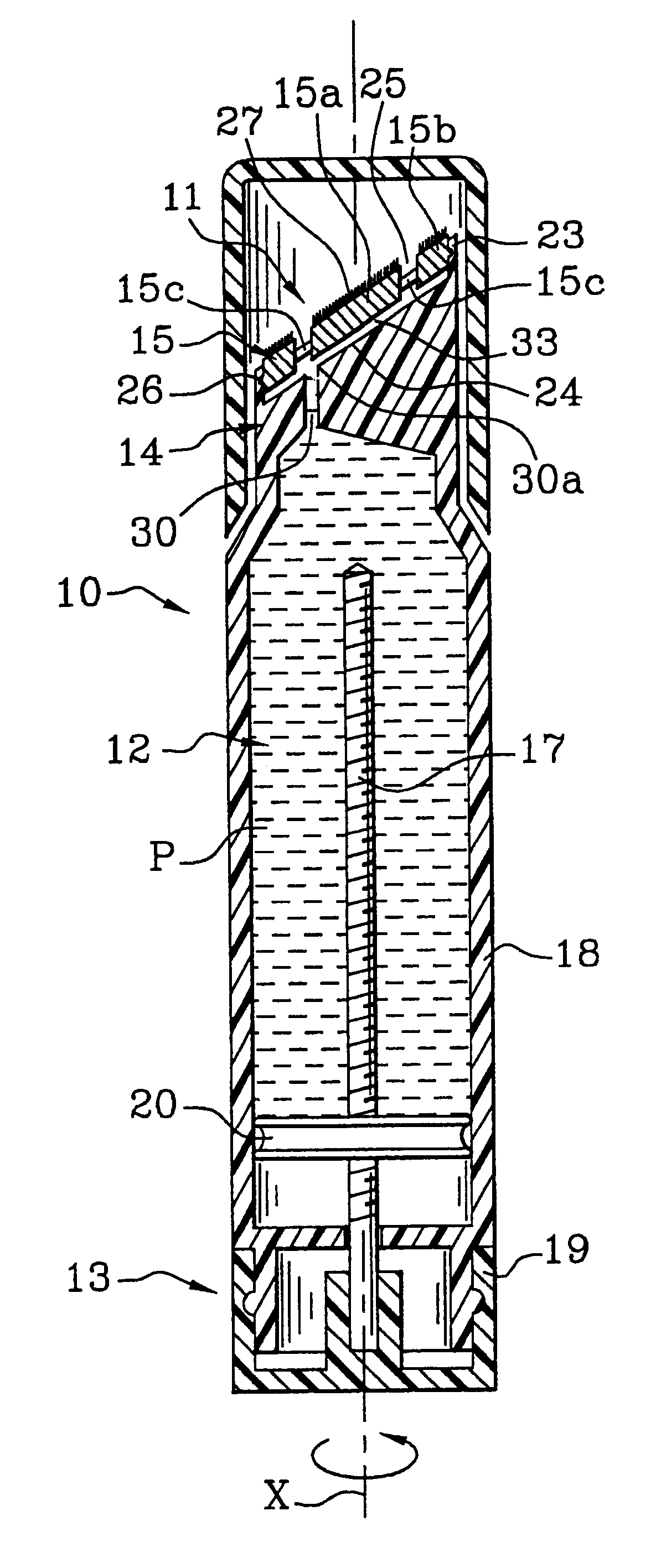 Dispenser endpiece comprising two assembled-together parts and a coating of flocking