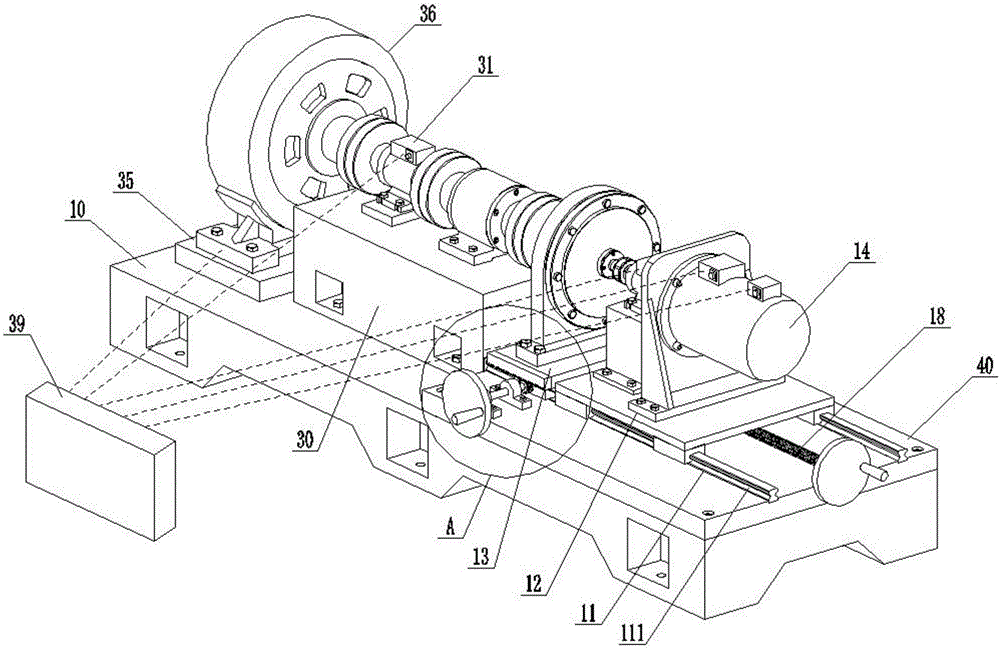 Speed reducer transmission efficiency test system