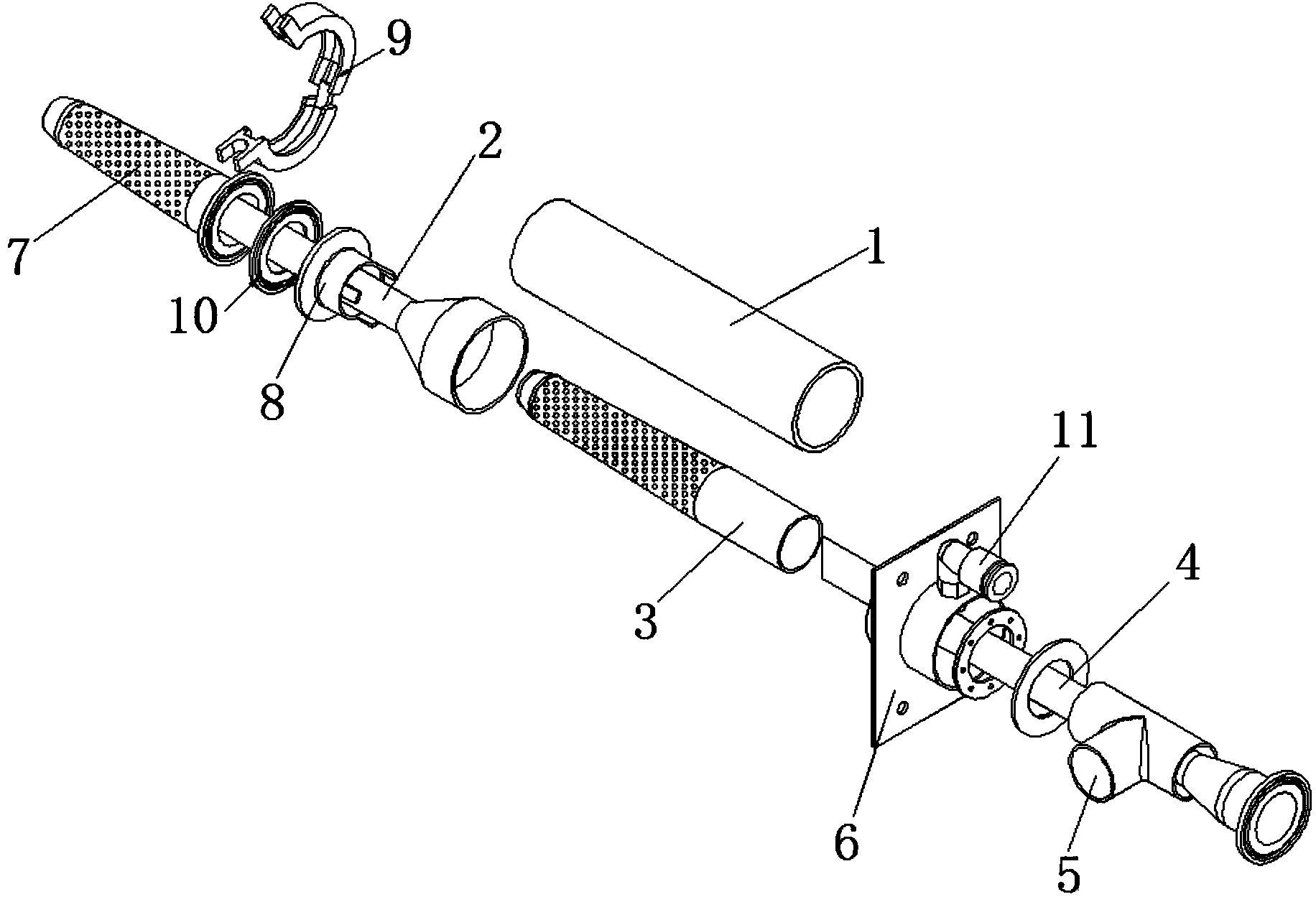 Down filling head