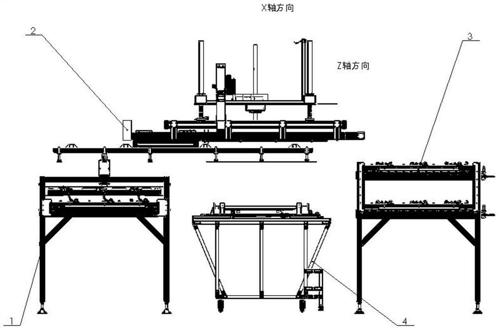 Film material cloth paving device applied to FPD and electronic industries