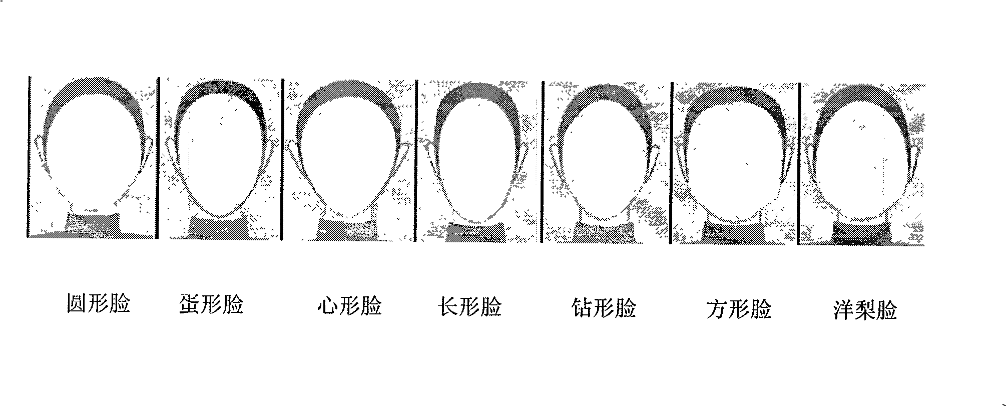 Face contour checking and classification method