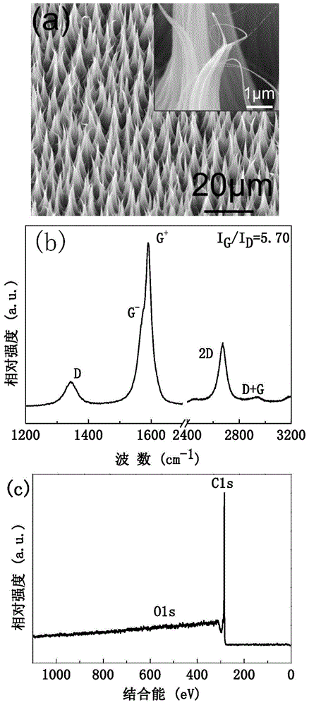 Vertical graphene nanoribbon and preparation thereof, and application of vertical grapheme nanoribbon in preparation of supercapacitor