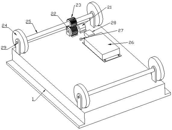 A small vehicle for collecting field crop growth data information