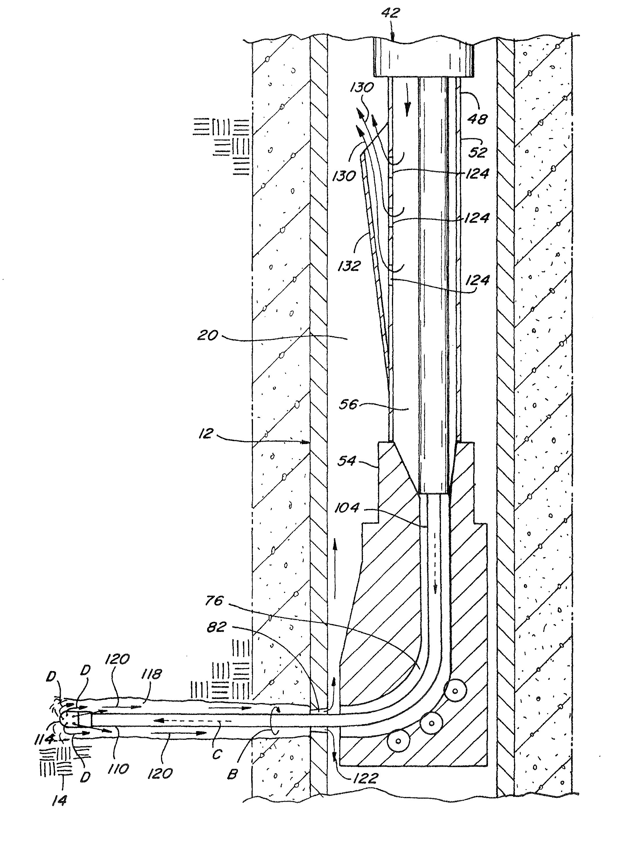 Method and apparatus for lateral well drilling with enhanced capability for clearing cuttings and other particles