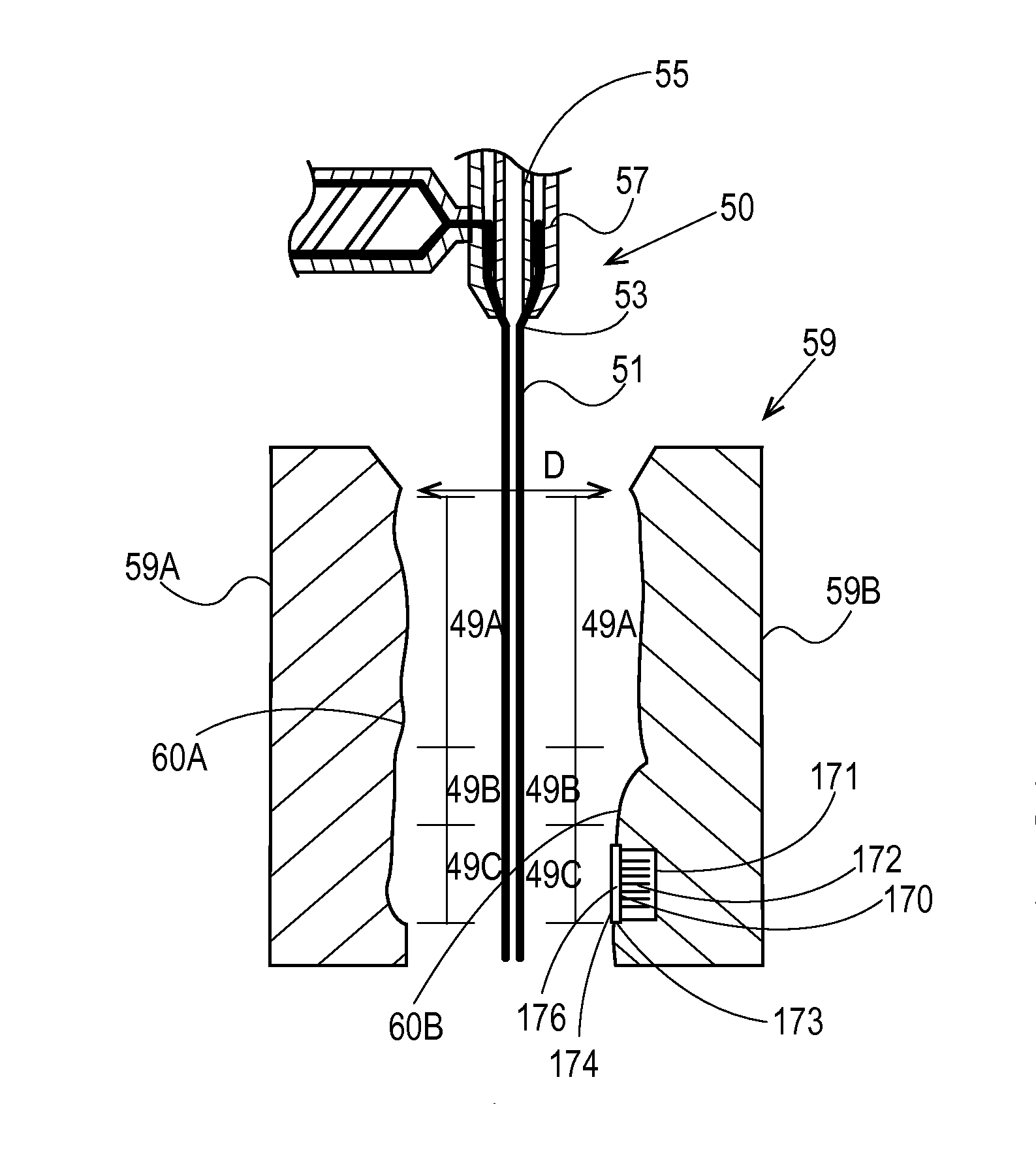 Method for producing a toothbrush having an inner cavity