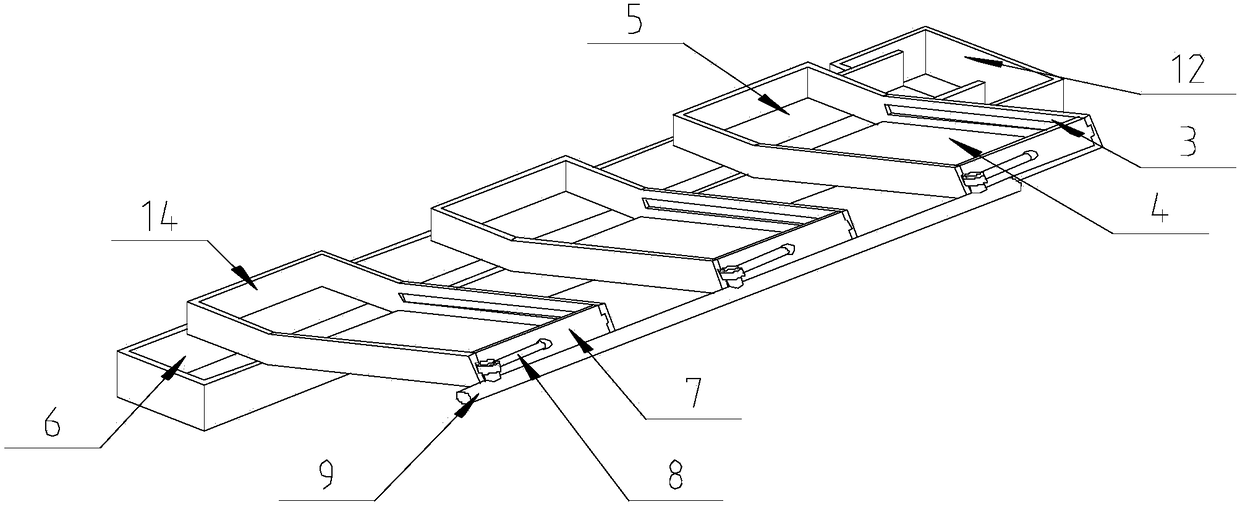 Waste collection device applied to door panel numerical control combined punching