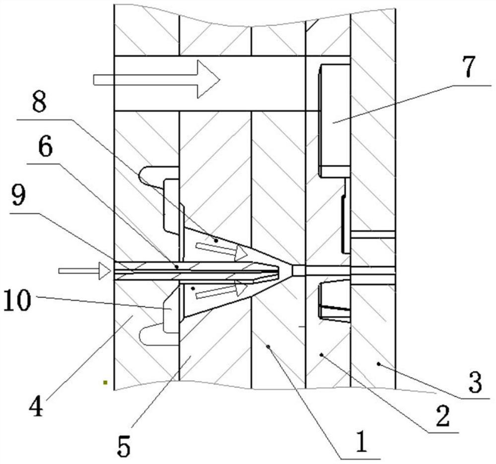 TPV clamping strip extrusion die