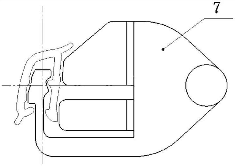 TPV clamping strip extrusion die