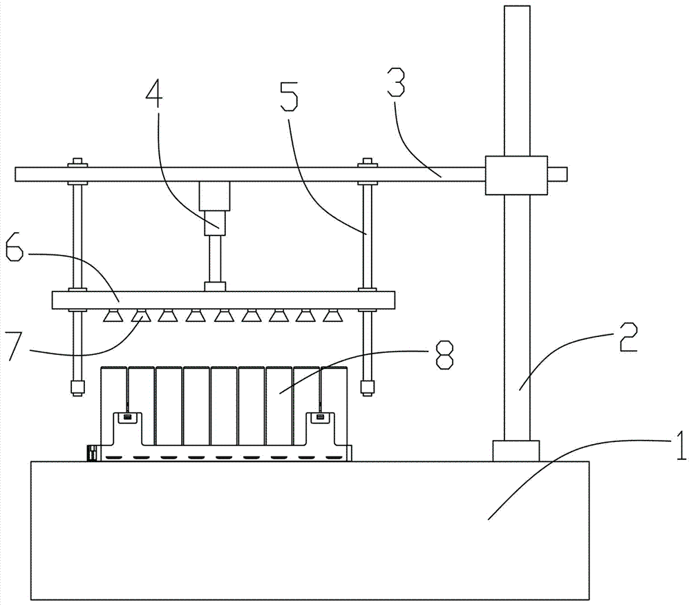 Battery welding intensity detecting method and device