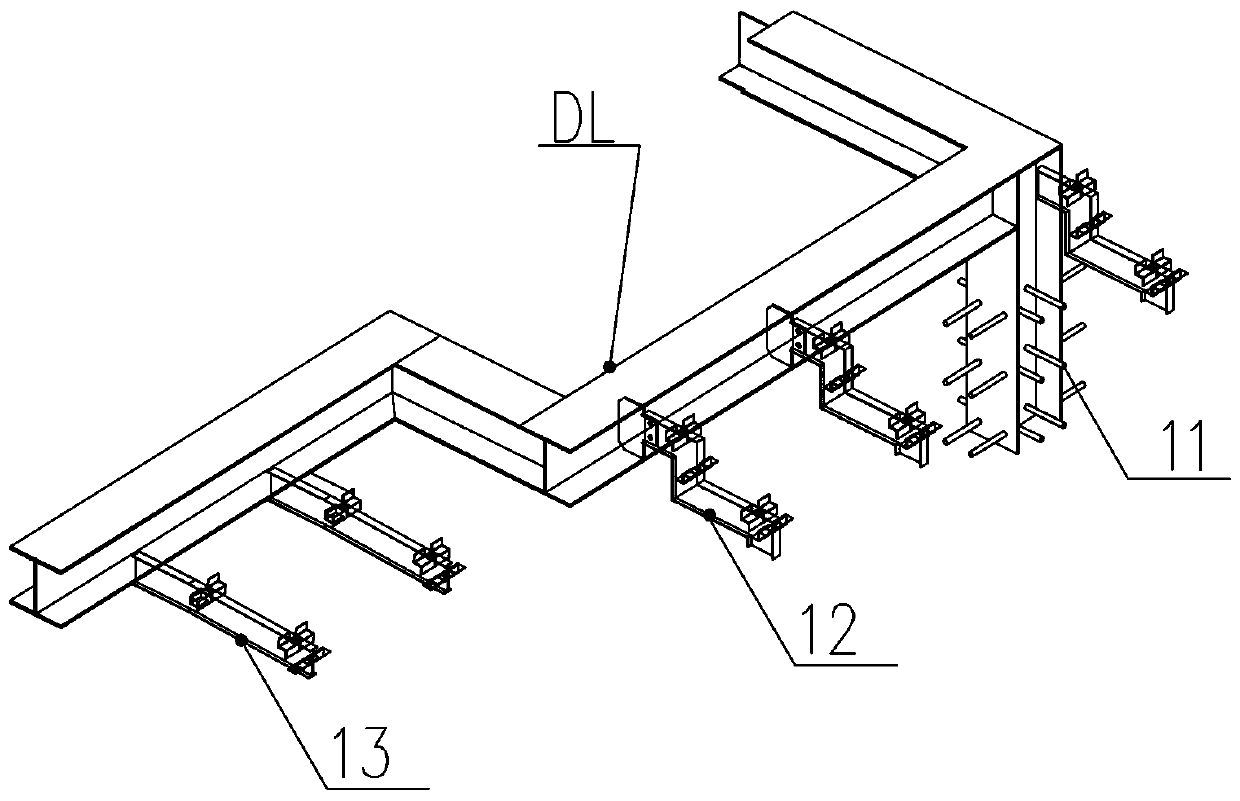 Light steel structure assembly and decoration integration building