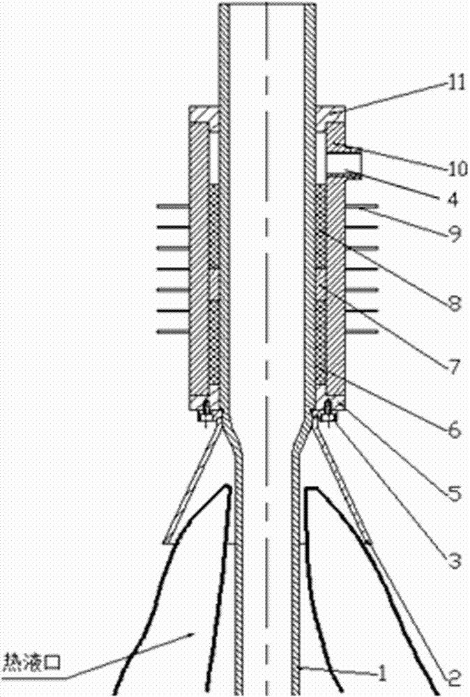 Seafloor hydrothermal vent temperature difference energy power generating device