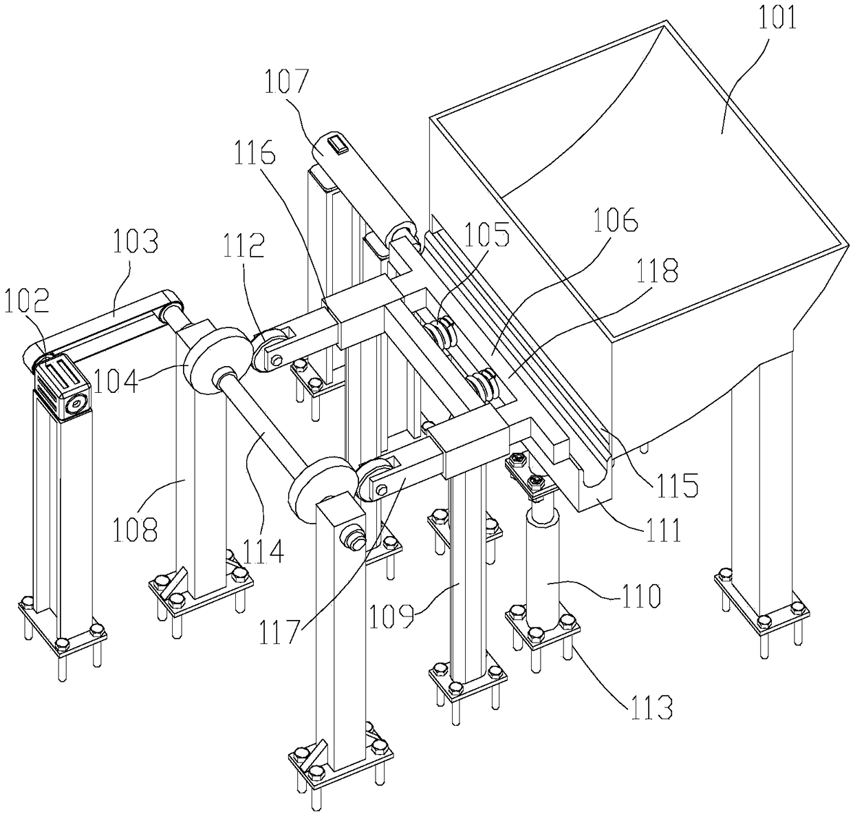 Parameter-variable shearing-type metal material wear experimental platform