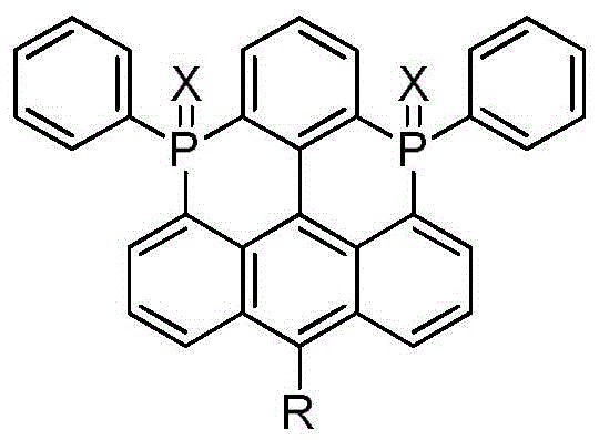 A bisphosphine heterocyclic organic electroluminescent compound containing spirofluorene structure, its synthesis method and its application