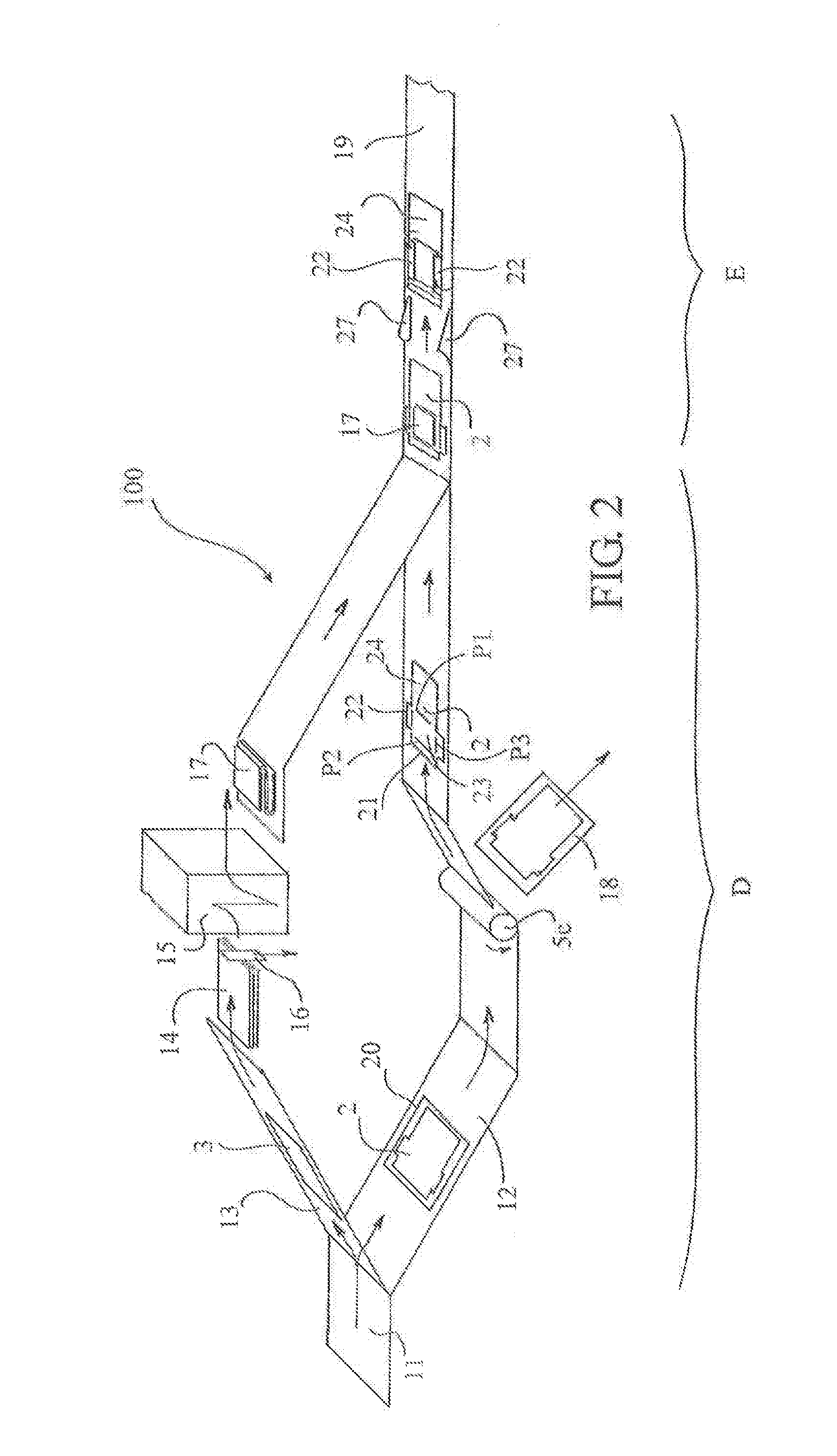 Method for producing mailing covers and machine implementing said method