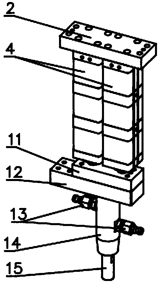 Projection welding upper electrode structure capable of sequentially welding multiple nuts in time sharing manner