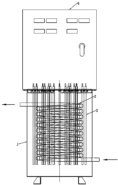 Electrical heating cast aluminum heat exchanger