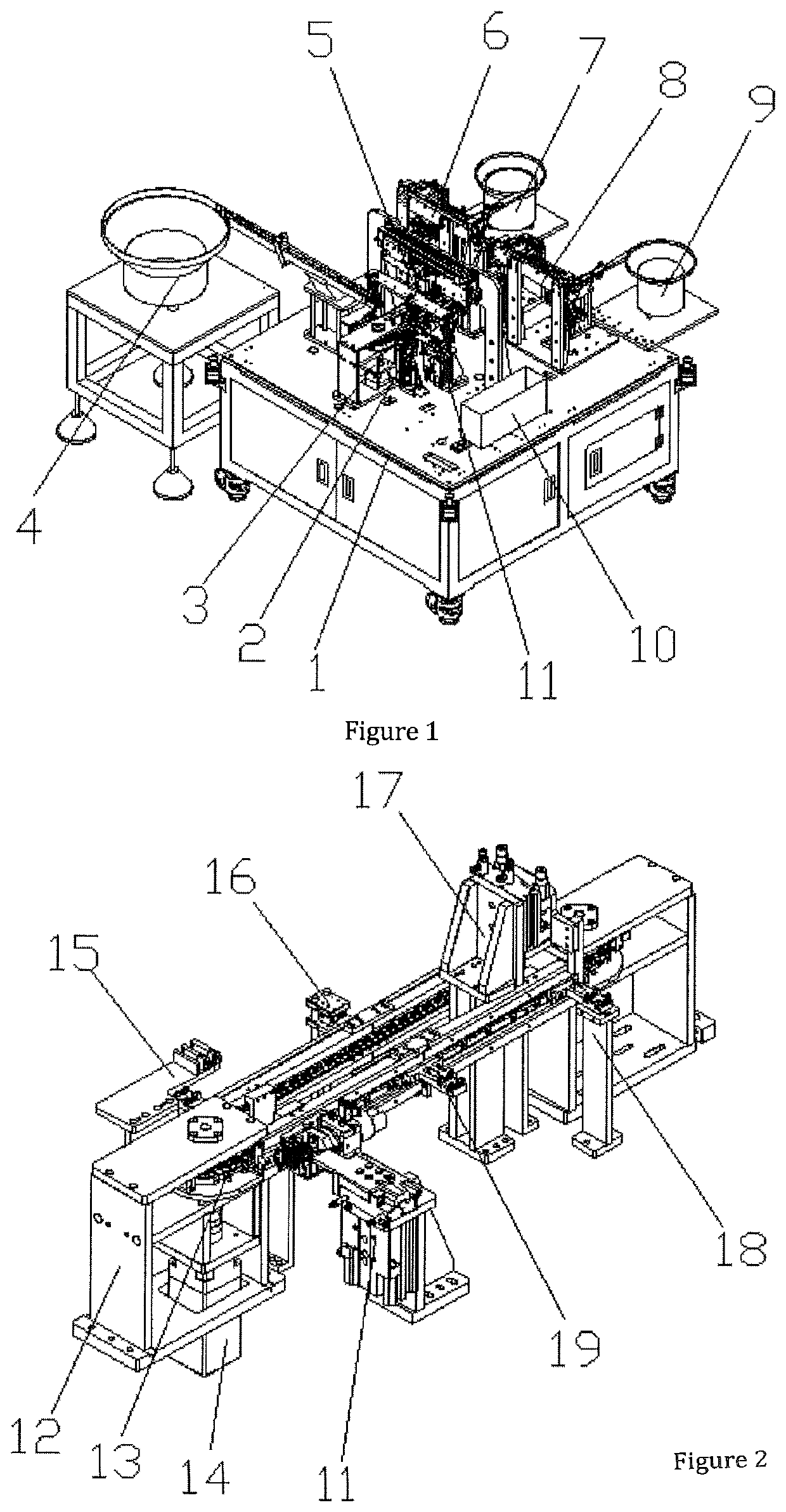 Automatic spring fastener assembly machine