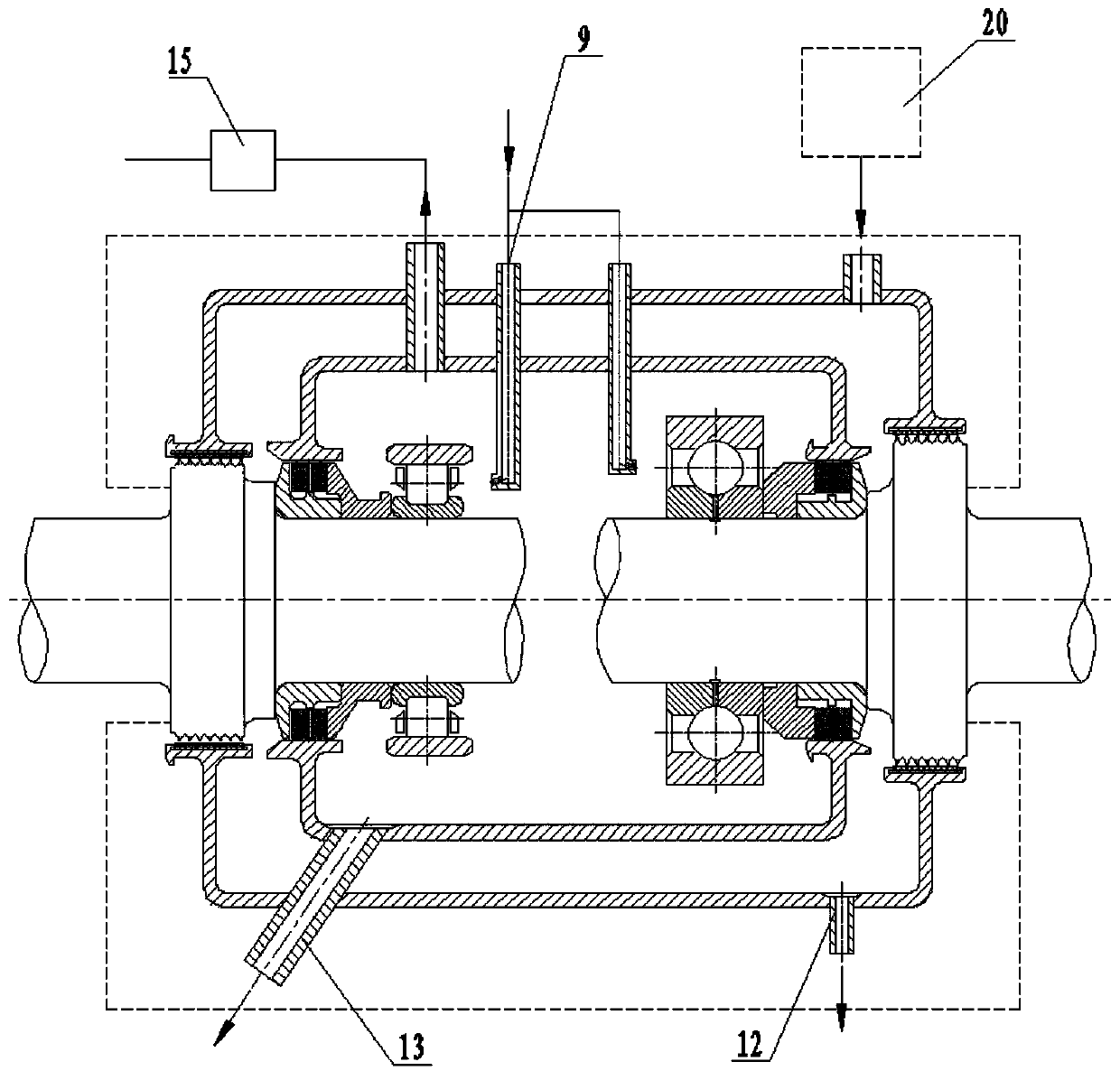 Sealing system for reducing leakage of lubricating oil of gas turbine