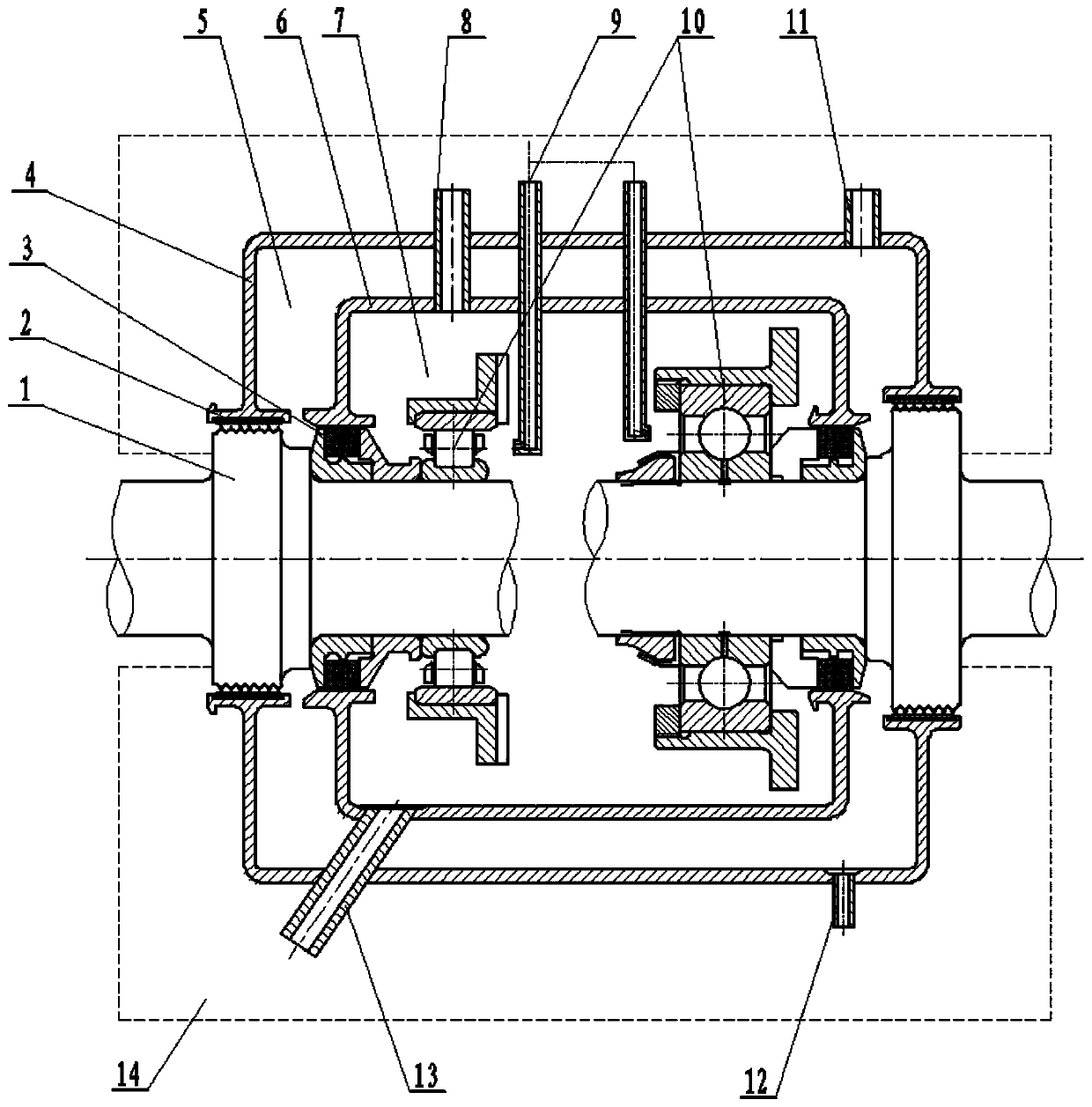 Sealing system for reducing leakage of lubricating oil of gas turbine