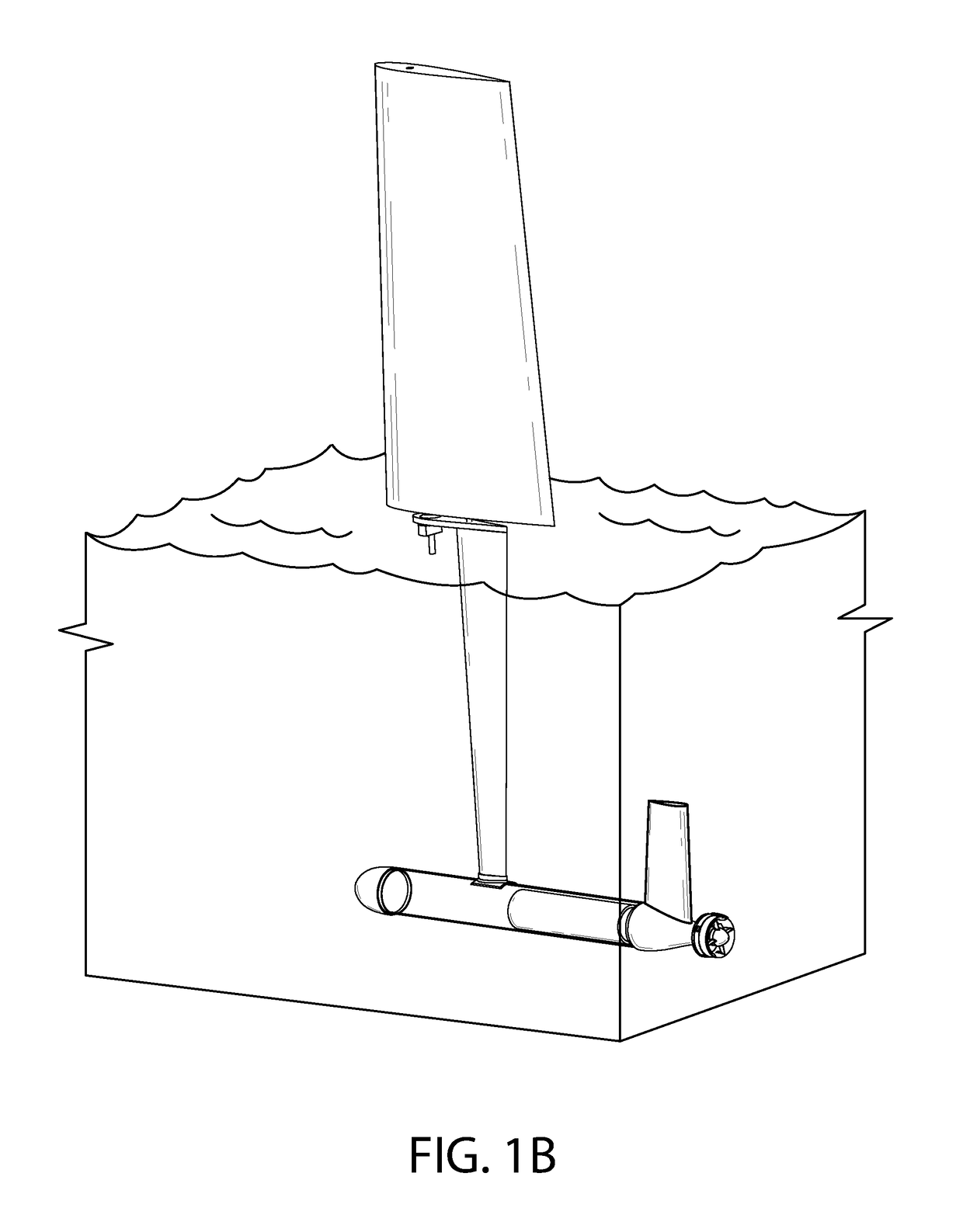 Submerged sailing vessel