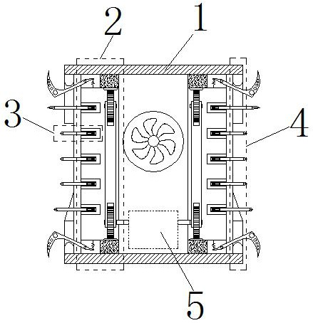 A robot steering structure