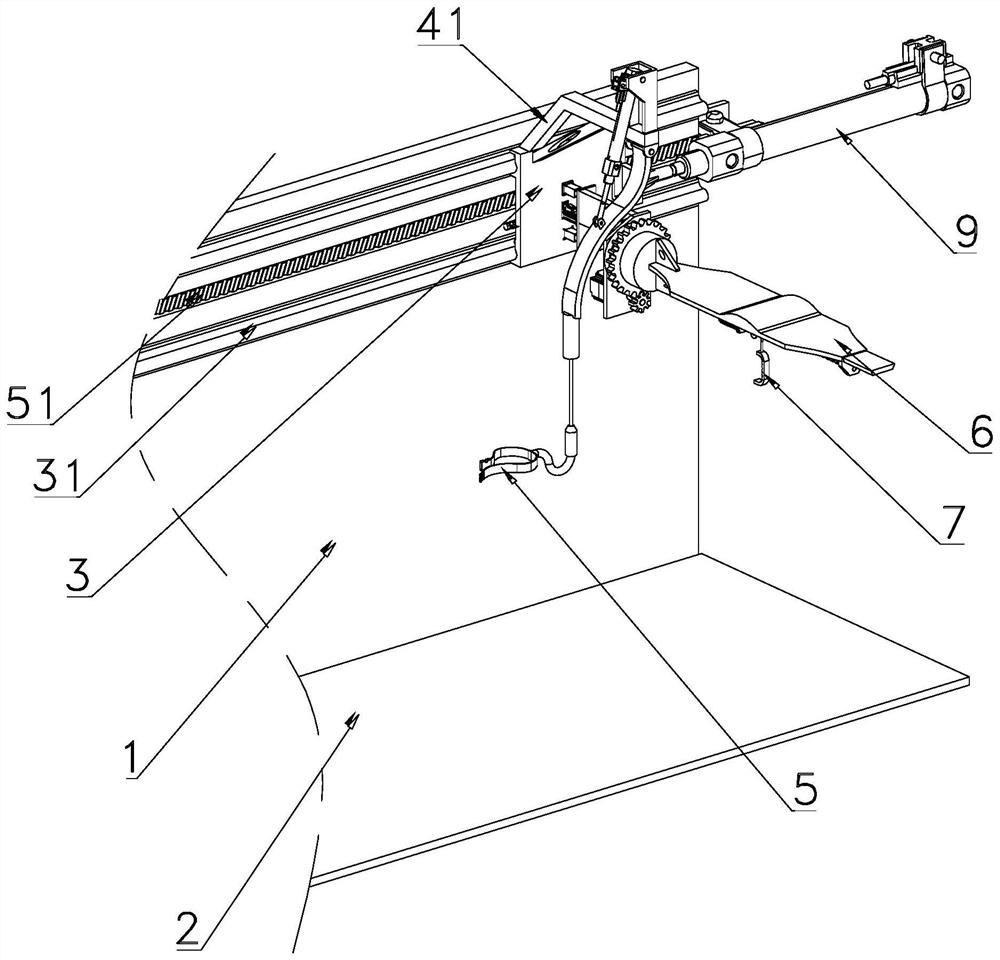 Gravity center auxiliary stabilizing teaching aid for ice and snow sports and teaching method of gravity center auxiliary stabilizing teaching aid