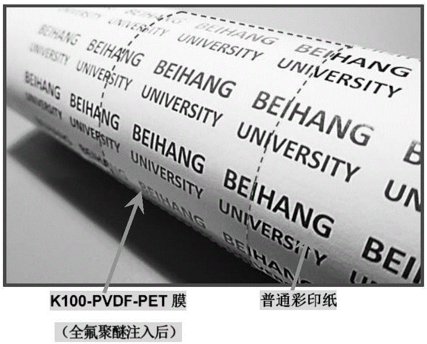 Method for preparing perfluor liquid injection type transparent flexible anti-icing thin film through electrostatic spinning