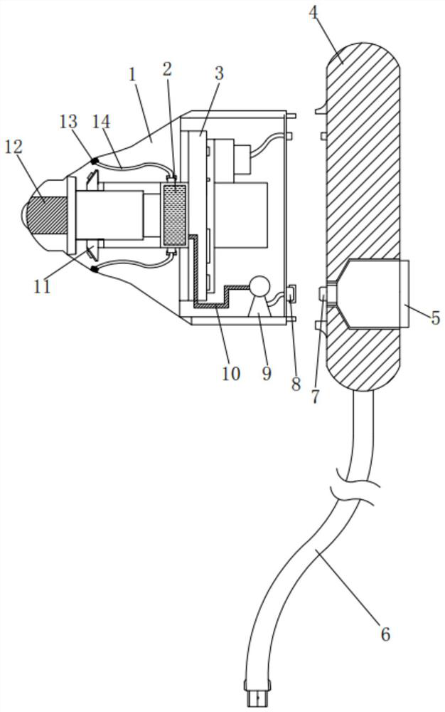 Visual nasal cavity cleaning instrument