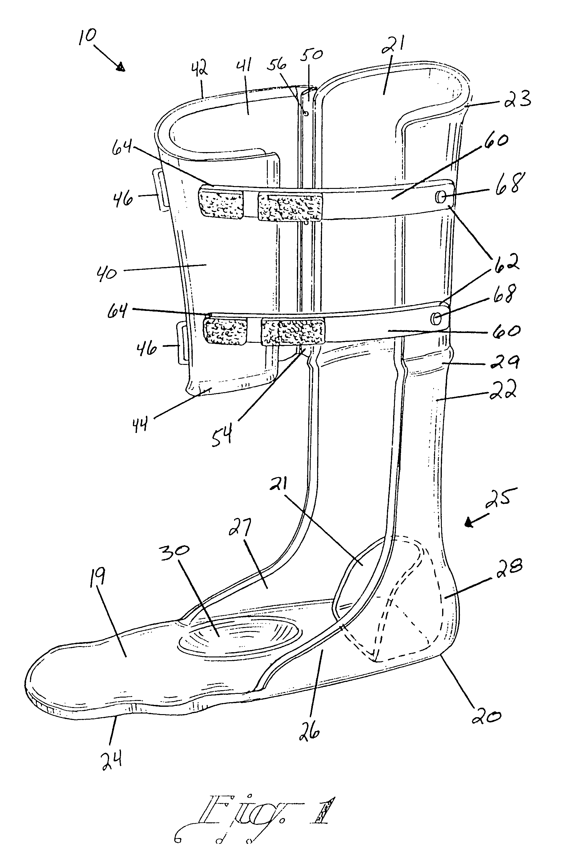 Method and apparatus for the treatment of plantar ulcers and foot deformities