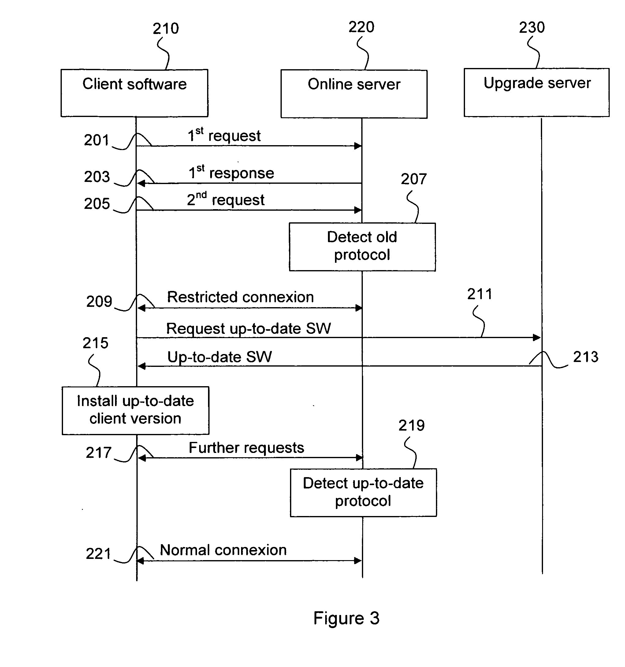 Detecting client software versions