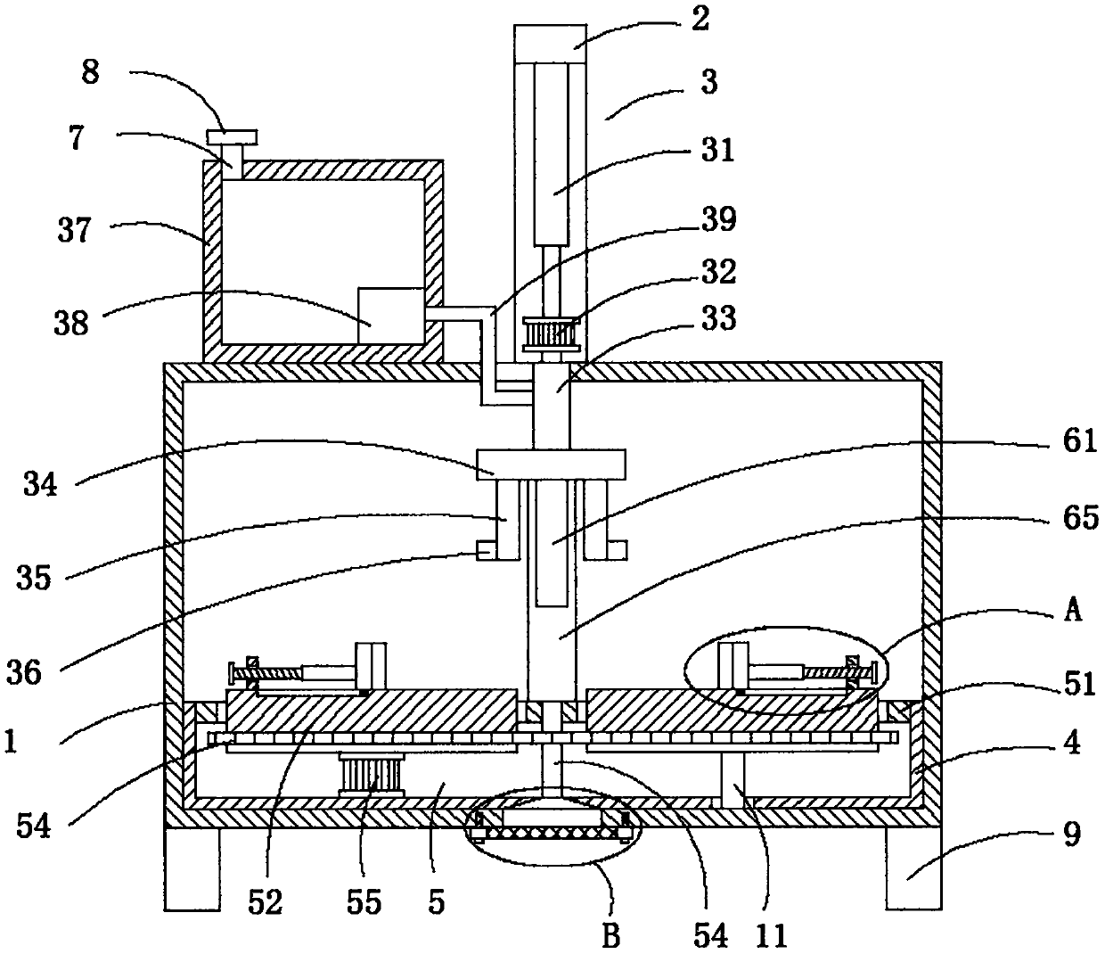 Vehicle body spraying device for electro-tricycle production