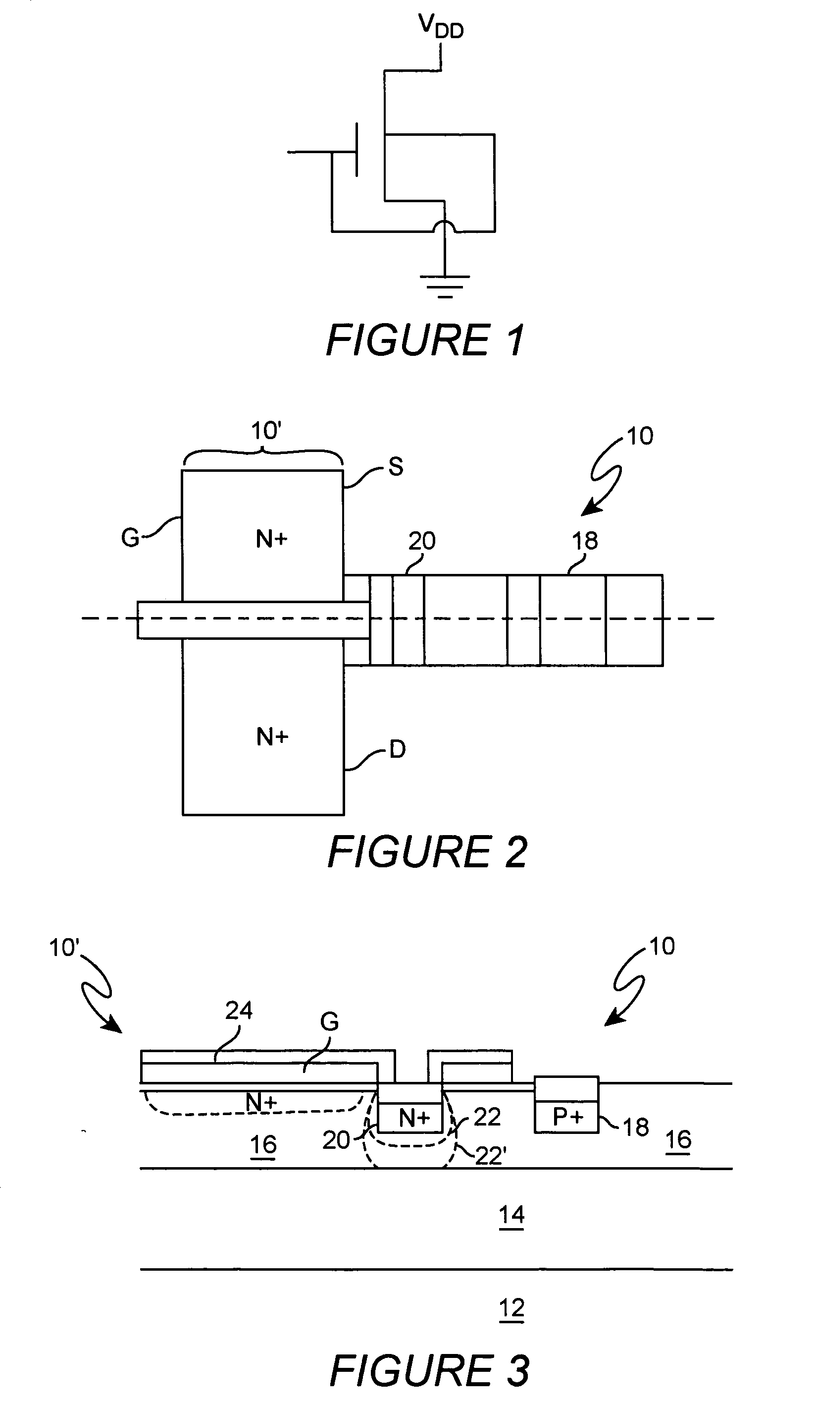 Dynamic threshold voltage MOSFET on SOI