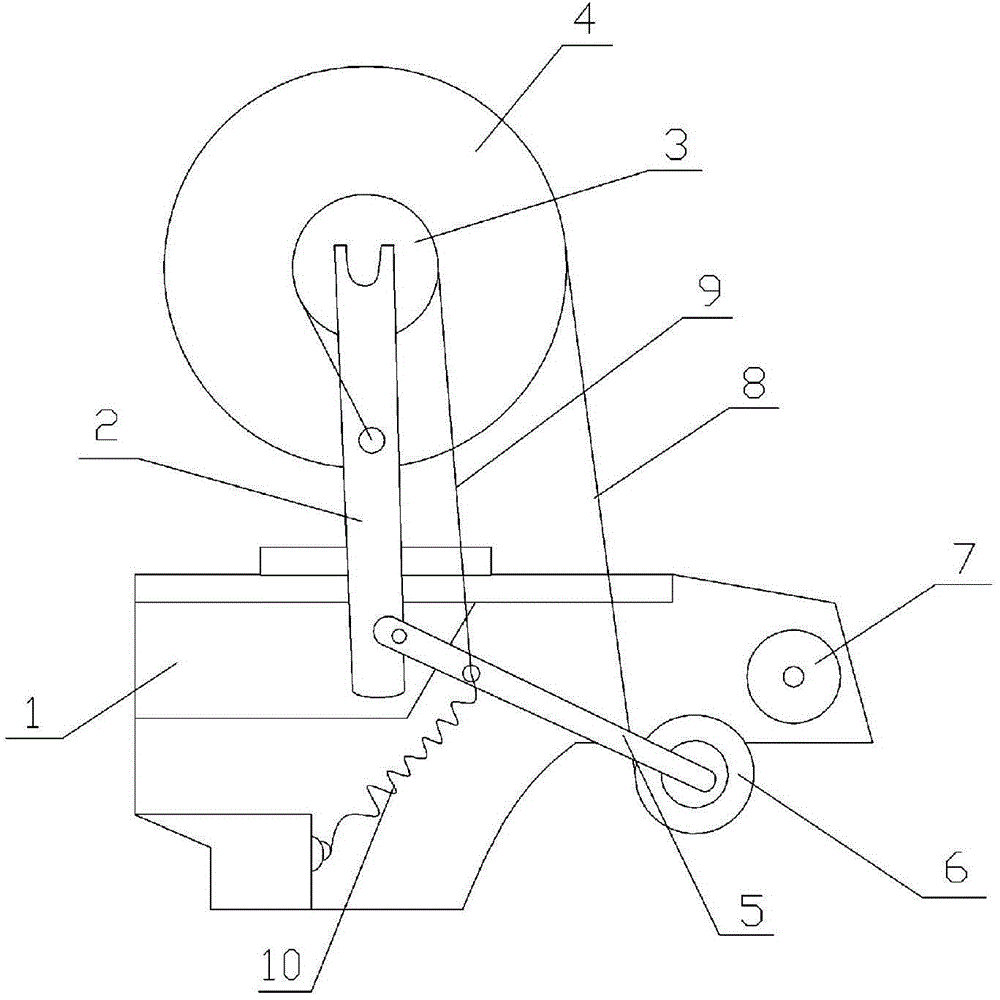 Feeding and braking mechanism for material coiling