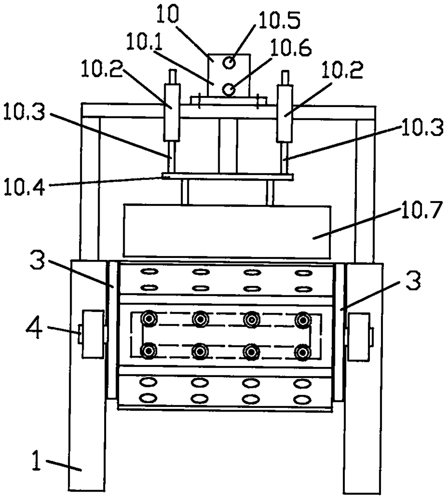 Jelly cup blowing dropping device of jelly production line