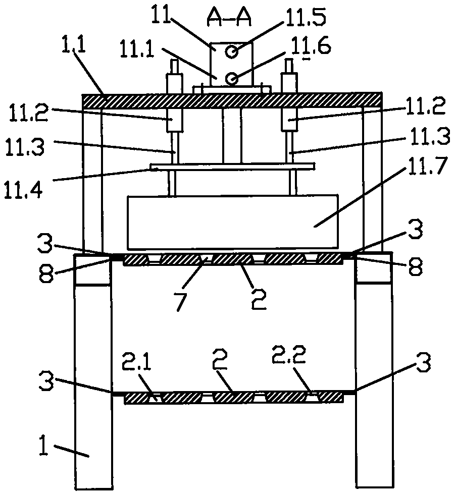 Jelly cup blowing dropping device of jelly production line