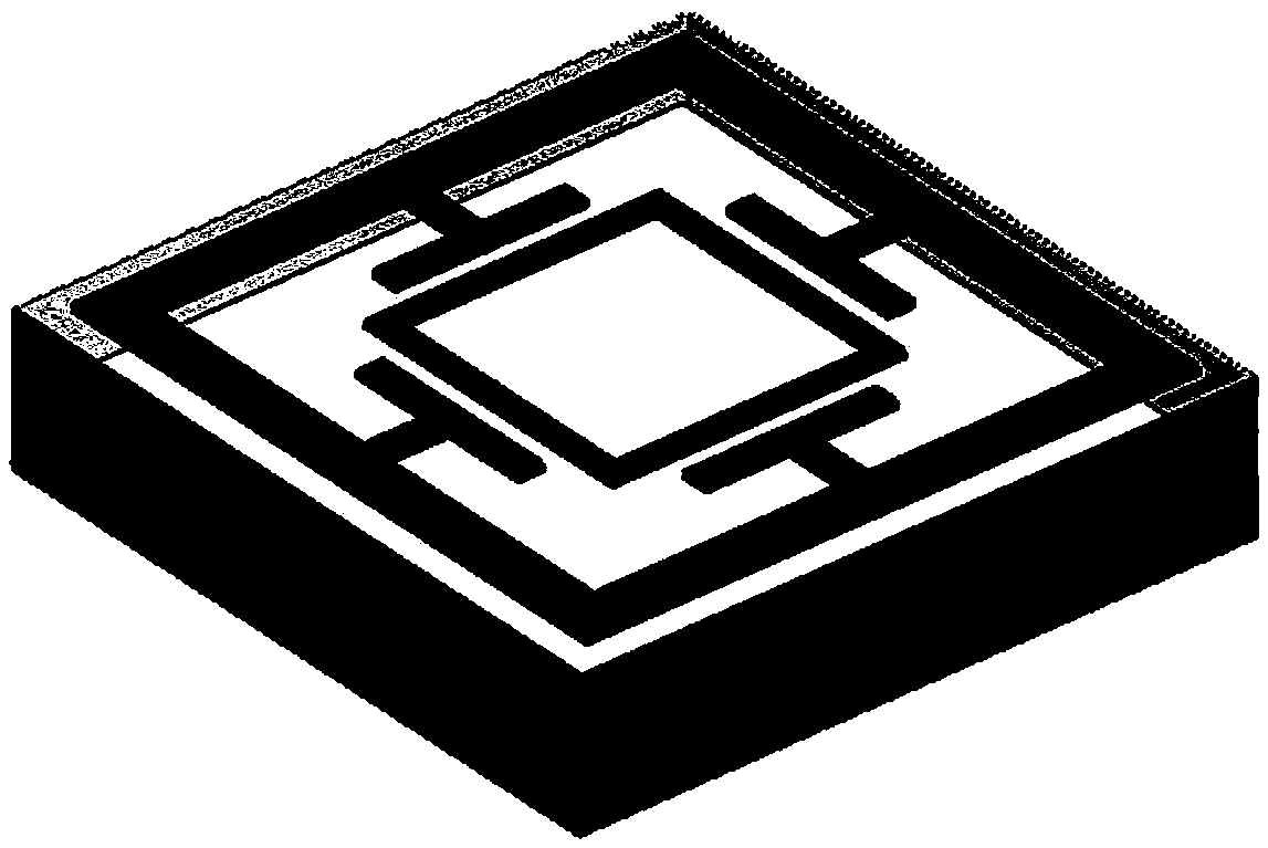 PDMS packaging technology-based microfluid metamaterial structure