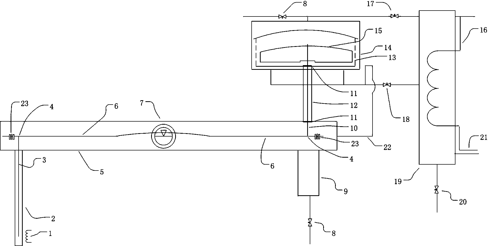 Buoyancy-type liquid level meter