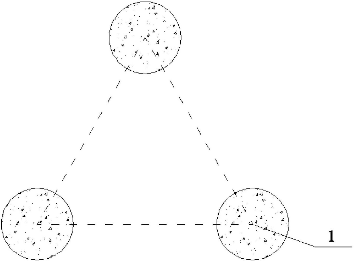 Reinforcement method for foundation of silt soft-based cast-in-place box girder support