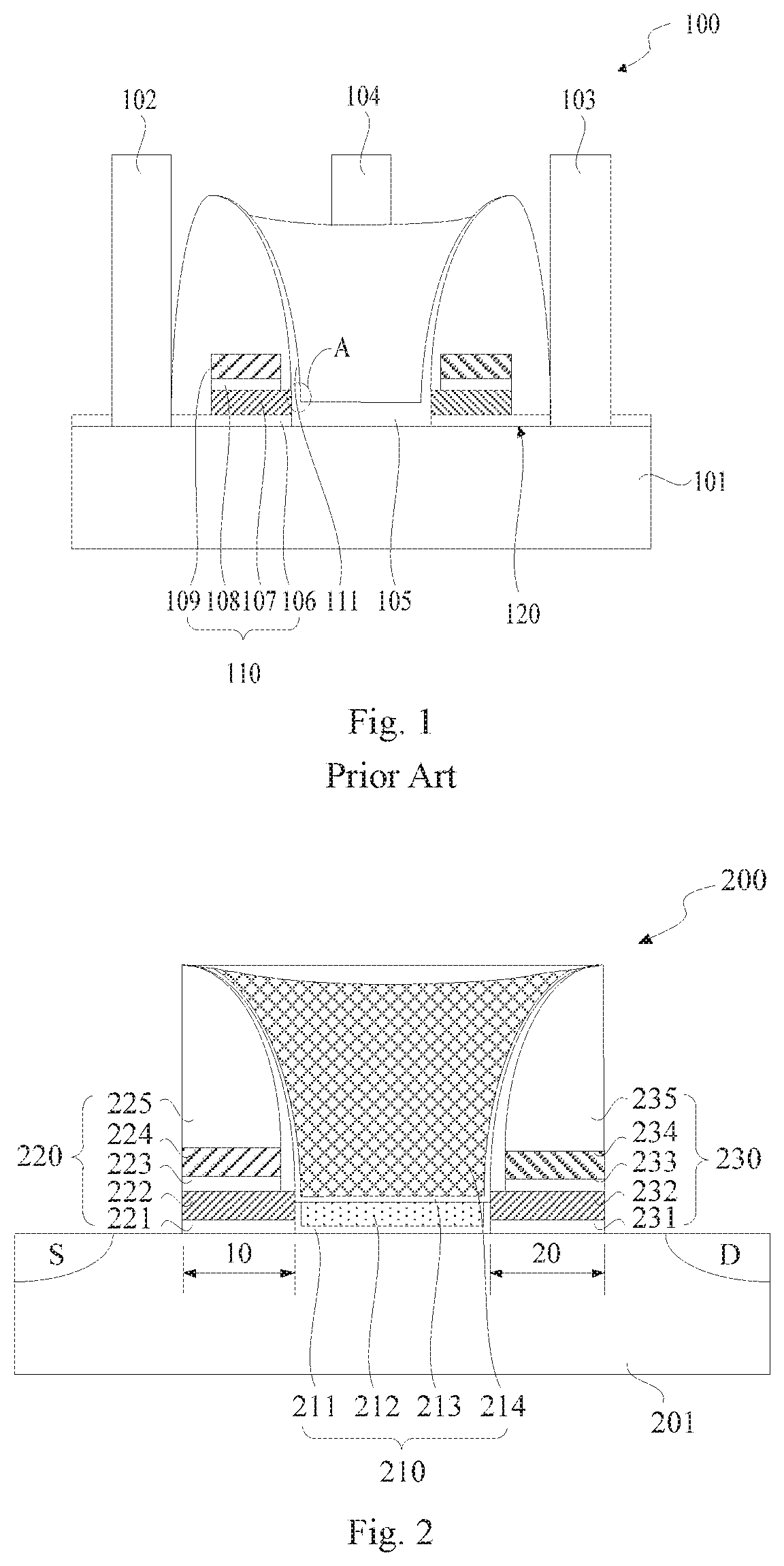 Split-gate flash memory, method of fabricating same and method for control thereof