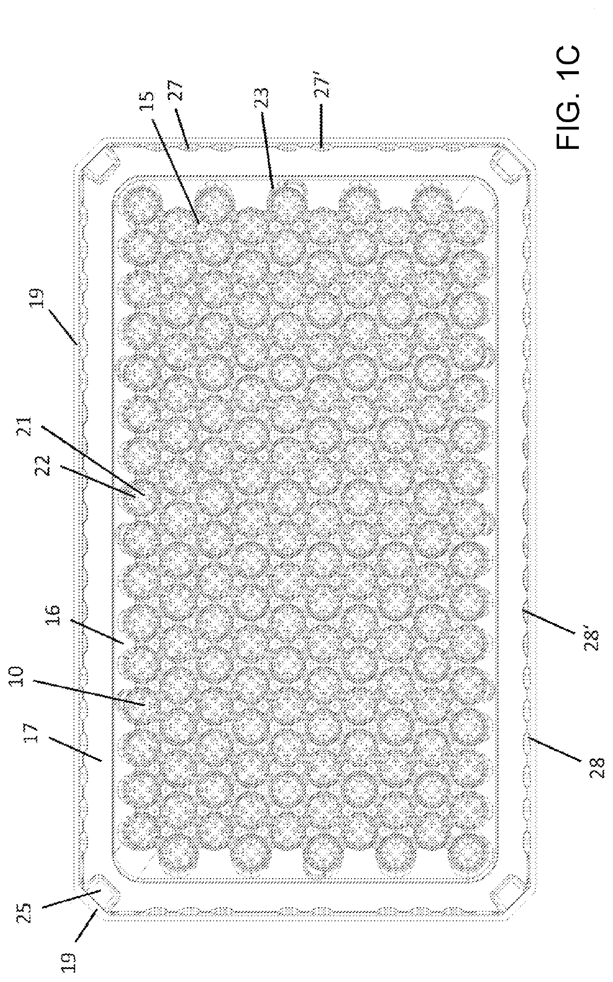 Transport unit and packaging structure for transporting and storing a plurality of containers for substances for pharmaceutical, medical or cosmetic uses