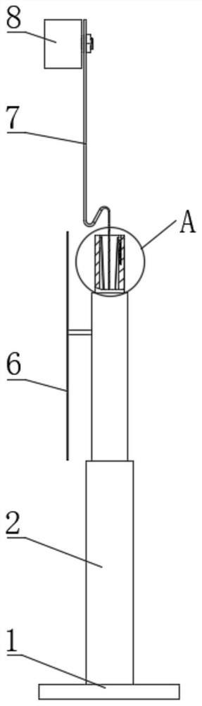 Scaffold settlement monitoring system and use method