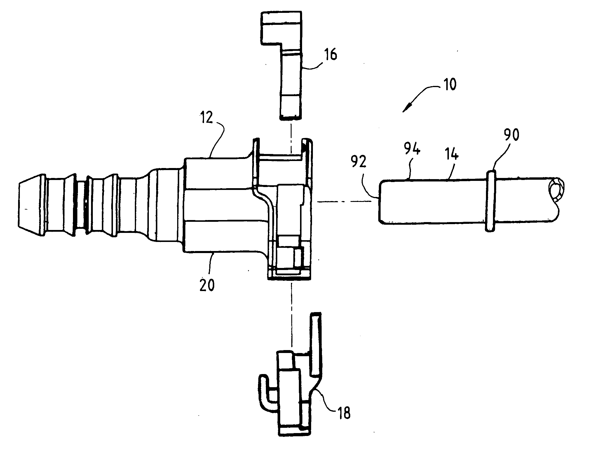 Secondary latch/verifier for a quick connector