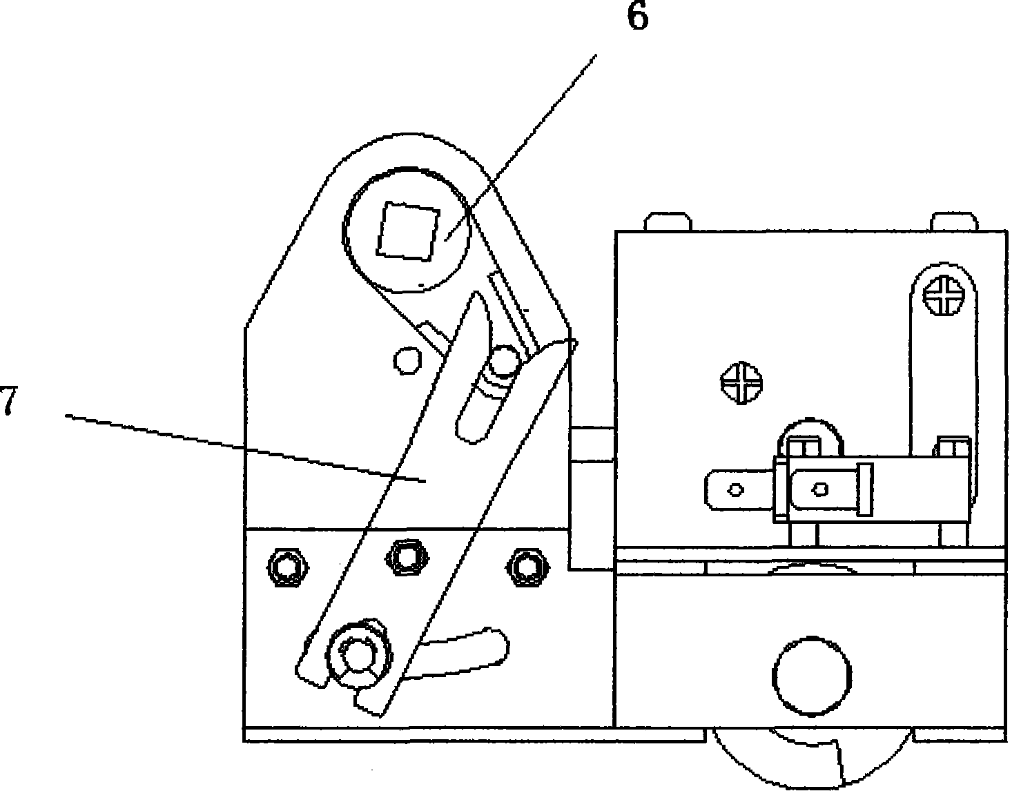 Drawer pushing device for draw-out switch cabinet