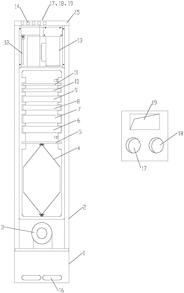 Fresh air purification system in full replacement mode